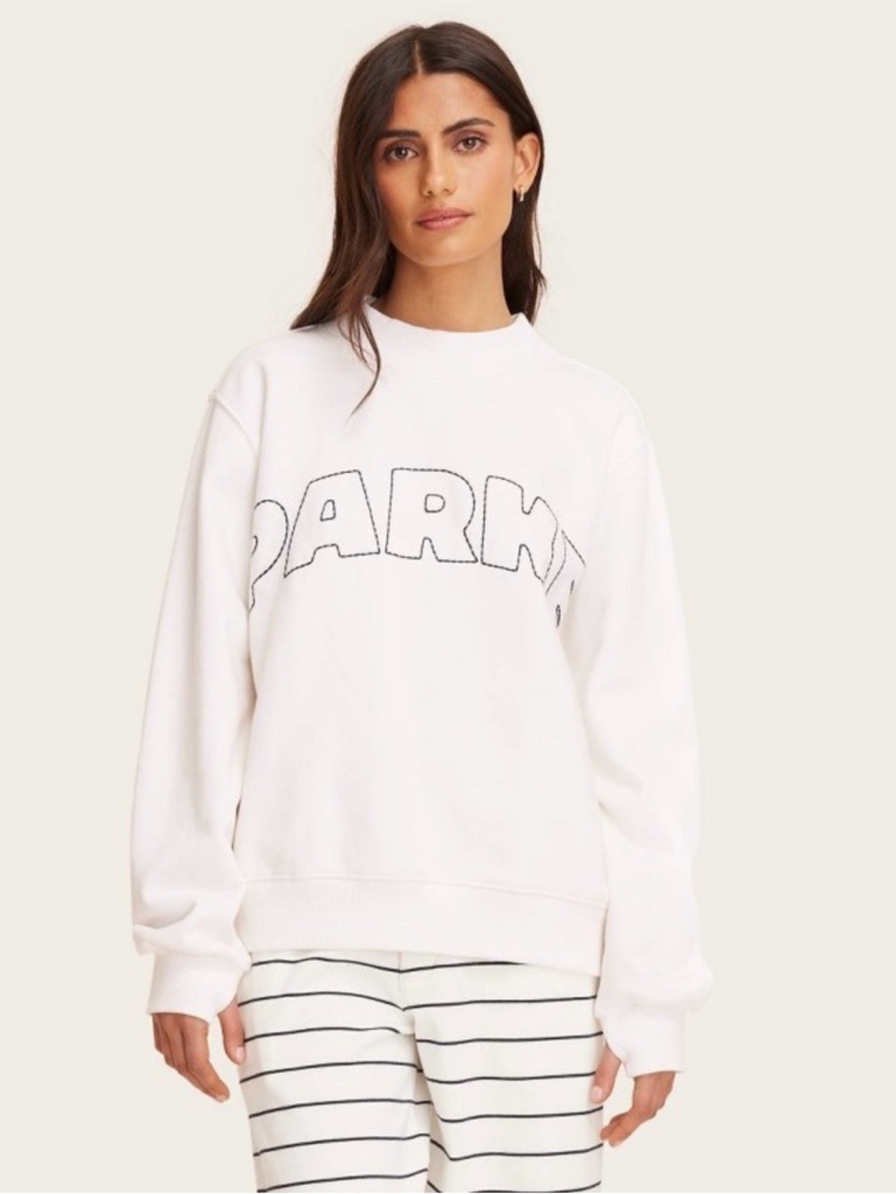 NWT PARKE X TARGET MOCKNECK SIZE WHITE L/XL